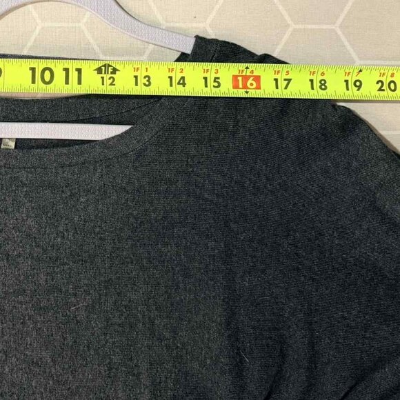 Cable & Gauge Grey Dolman Mid-Length Sleeve Sweater, SIZE SMALL - Picture 7 of 11